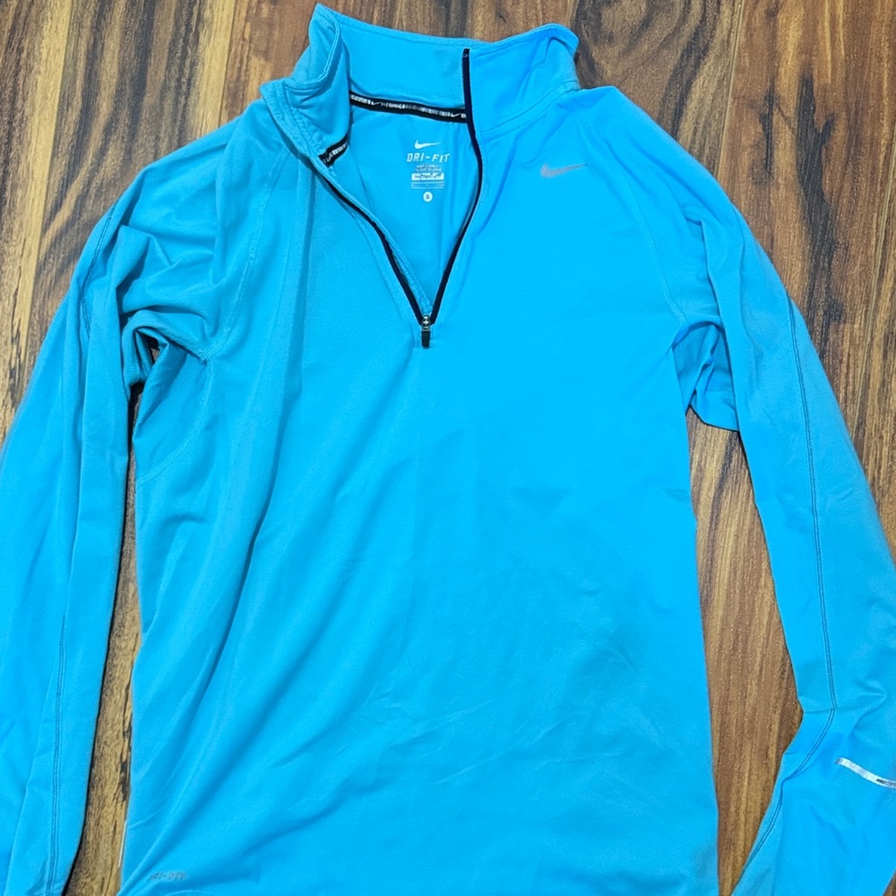 Nice Blue Quarter-Zip Top